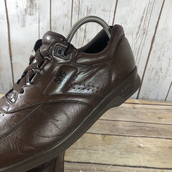 SAS Time Out Tripad Comfort Shoes Mens Size 9.5N Leather Lace Up Walking Brown - Picture 10 of 12